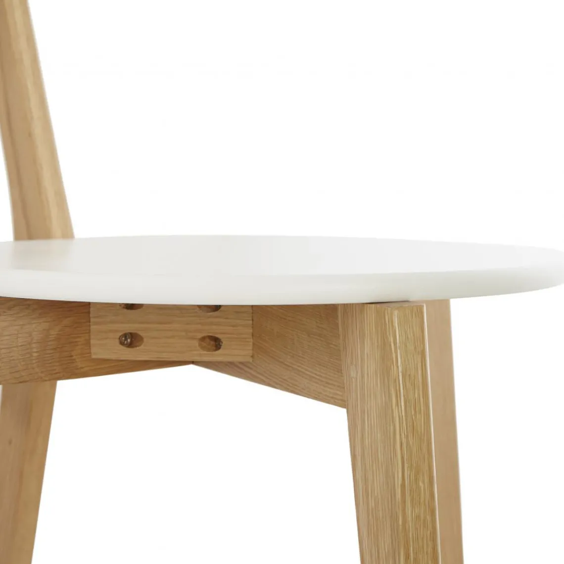 3S. x Home Chaise àcandinave blanche 45x52x80 cm LORIE Clearance