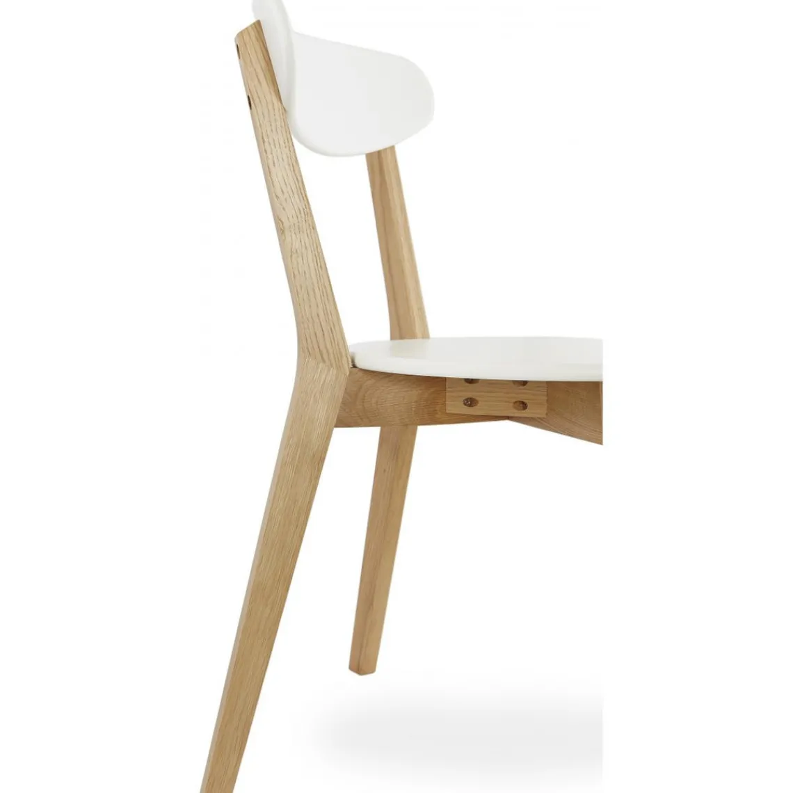 3S. x Home Chaise àcandinave blanche 45x52x80 cm LORIE Clearance