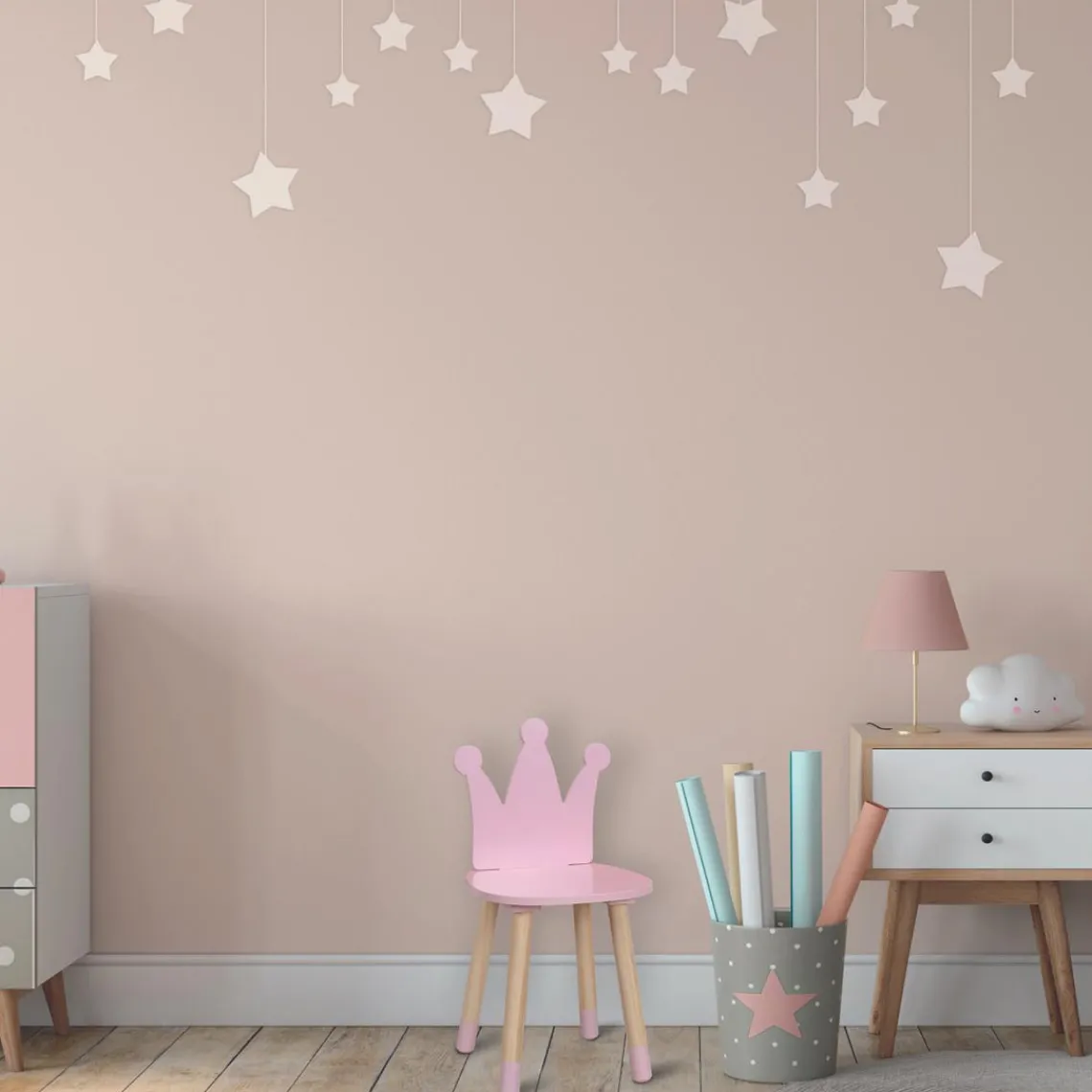 3S. x Home Chaise Couronne Rose Best