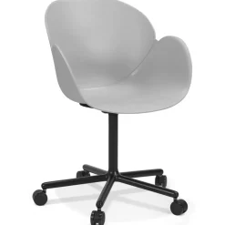 ALTEREGO Chaise de bureau avec accoudoirs 'ORION' gris Hot