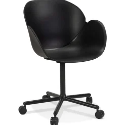 ALTEREGO Chaise de bureau avec accoudoirs 'ORION' noire Clearance