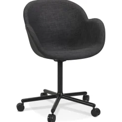ALTEREGO Chaise de bureau avec accoudoirs 'ASTRA' gris foncé Best