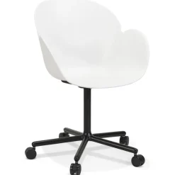 ALTEREGO Chaise de bureau avec accoudoirs 'ORION' blanche Online