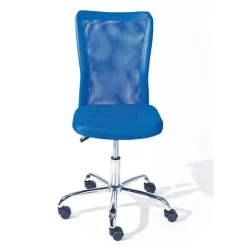3S. x Home Chaise de bureau enfant à roulettes Bleu DUTEL New