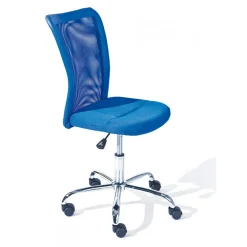 3S. x Home Chaise de bureau enfant à roulettes Bleu DUTEL New