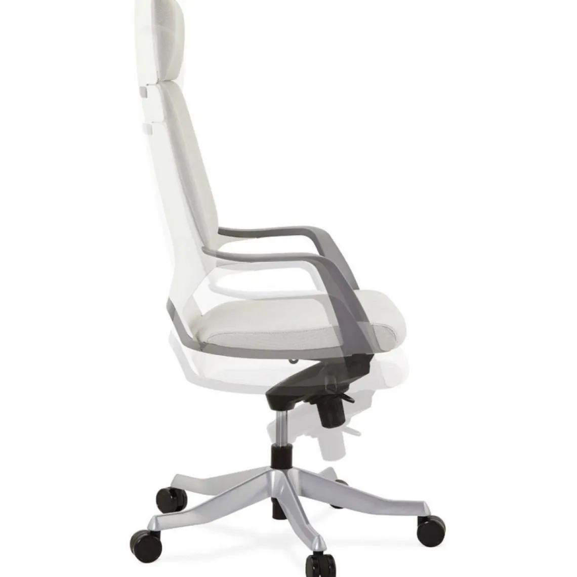ALTEREGO Chaise de Bureau ergonomique gris MILANO Clearance