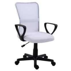 3S. x Home Chaise de bureau ergonomique réglable Blanc Online