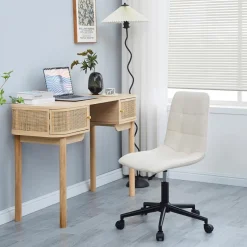 Nordlys Chaise de Bureau Ergonomique Reglable Beige Discount