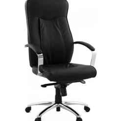 ALTEREGO Chaise de bureau noir mobile LANER Clearance