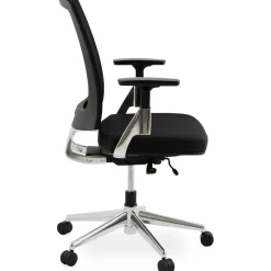 ALTEREGO Chaise de bureau noire 65x68x111 cm BSIMONE Outlet