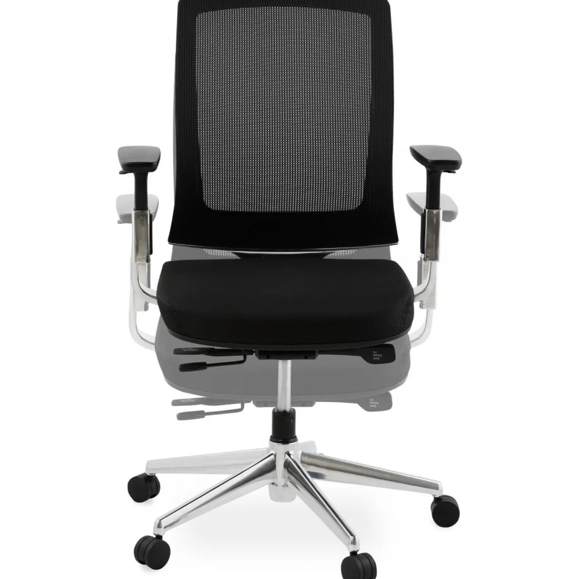 ALTEREGO Chaise de bureau noire 65x68x111 cm BSIMONE Outlet