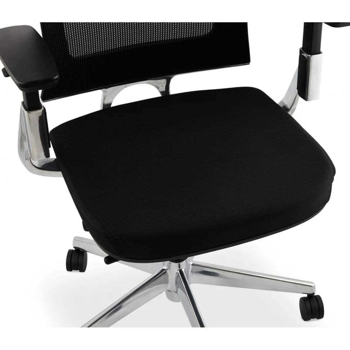 ALTEREGO Chaise de bureau noire 65x68x111 cm BSIMONE Outlet