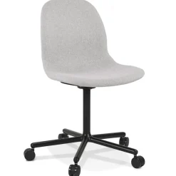 ALTEREGO Chaise de bureau 'POLARIS' gris clair sur roulettes Clearance