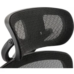 ALTEREGO Chaise de bureau tissu noir design BURBLE Outlet