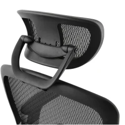ALTEREGO Chaise de bureau tissu noir design BURBLE Outlet