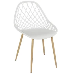 3S. x Home Chaise de Jardin Croisillons Blanc Discount
