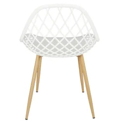 3S. x Home Chaise de Jardin Croisillons Blanc Discount