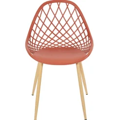 3S. x Home Chaise de Jardin Croisillons Terracotta Orange