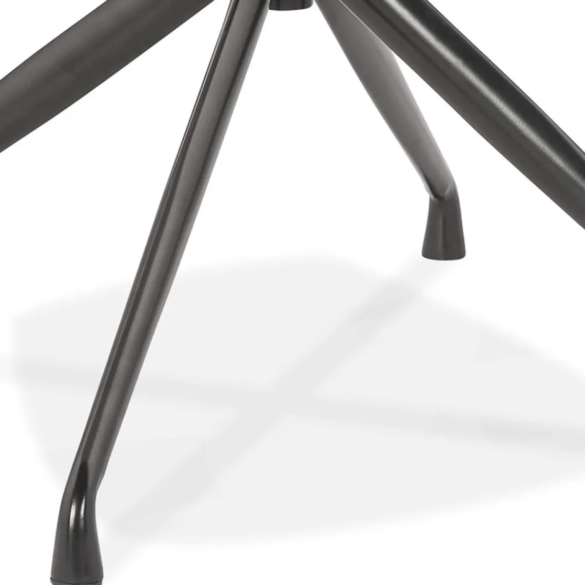 ALTEREGO Chaise design avec accoudoirs 'GRAPIN' en velours gris