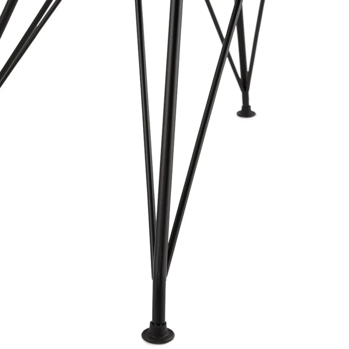 ALTEREGO Chaise design 'GAUDY' noire style industriel avec pied en métal noir Discount