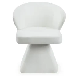 3S. x Home Chaise design grand confort Statik Tissu Crème New