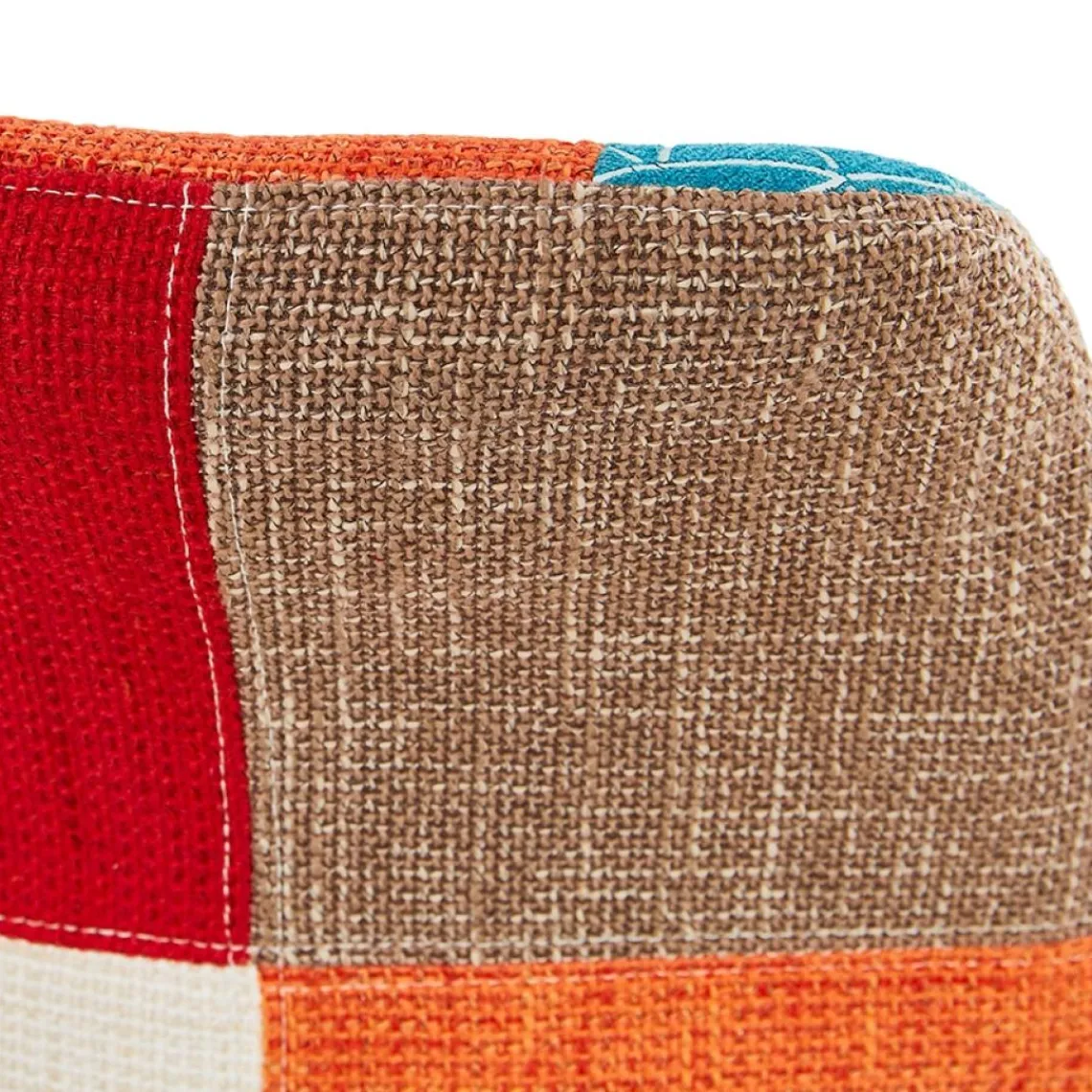ALTEREGO Chaise design 'LUCY' en tissu style patchwork Clearance