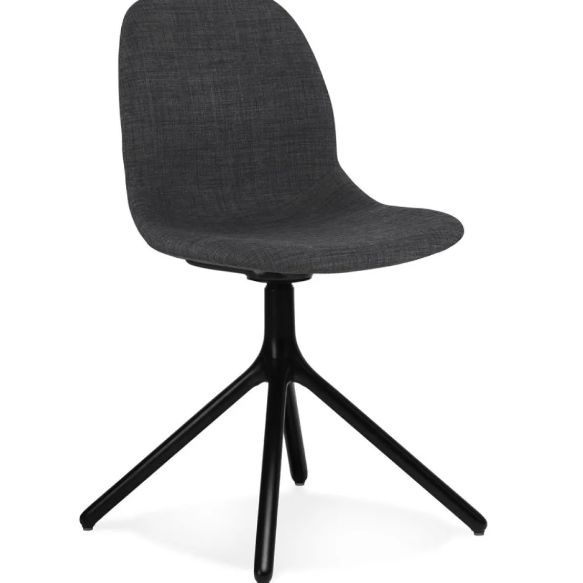 ALTEREGO Chaise design 'PAVONIS' en tissu gris foncé Online