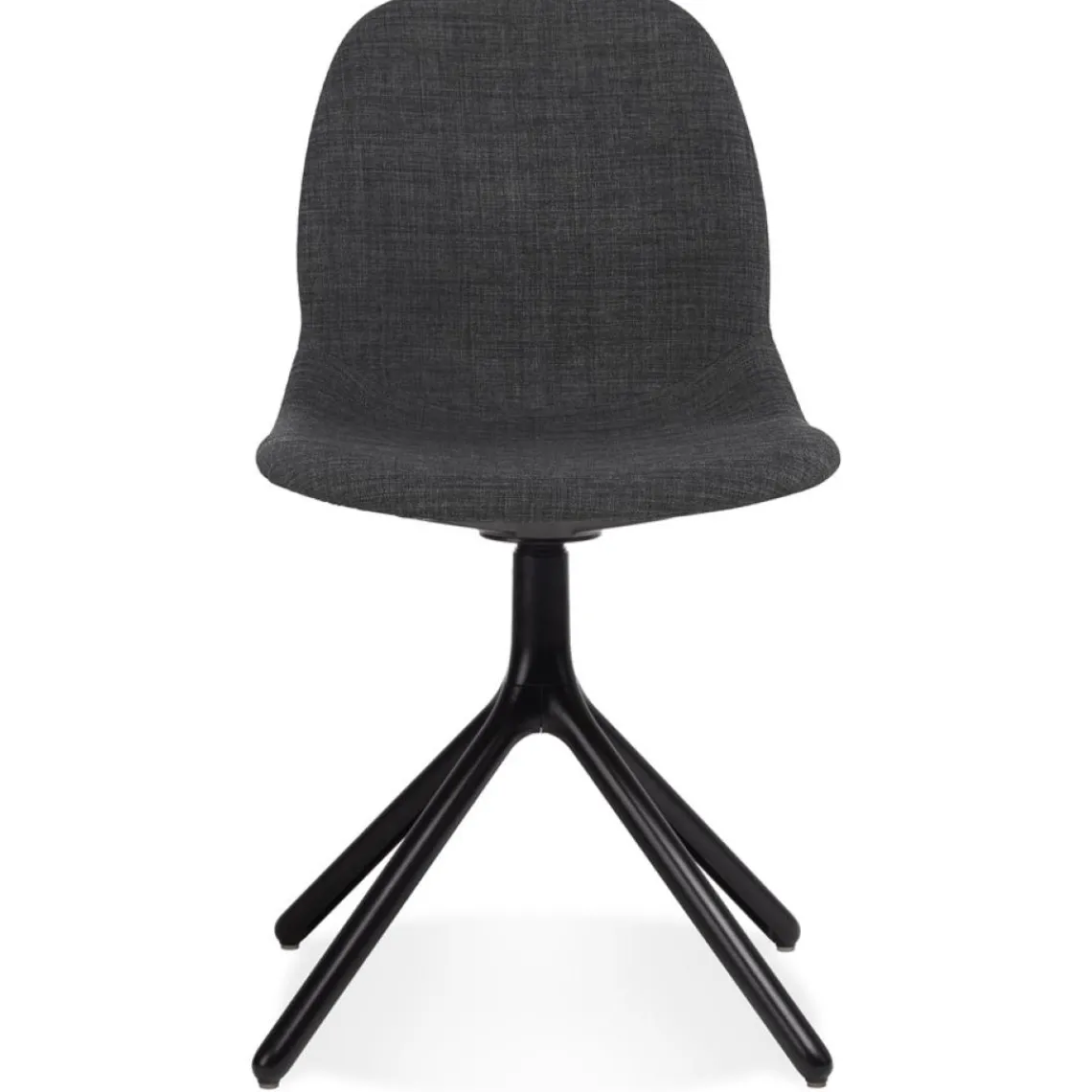 ALTEREGO Chaise design 'PAVONIS' en tissu gris foncé Online