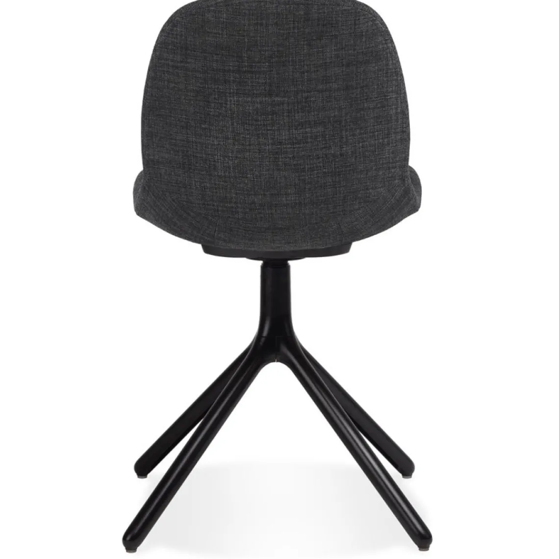 ALTEREGO Chaise design 'PAVONIS' en tissu gris foncé Online