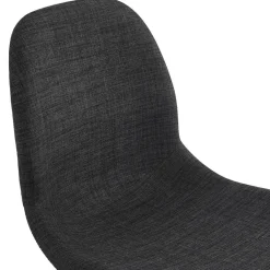 ALTEREGO Chaise design 'PAVONIS' en tissu gris foncé Online