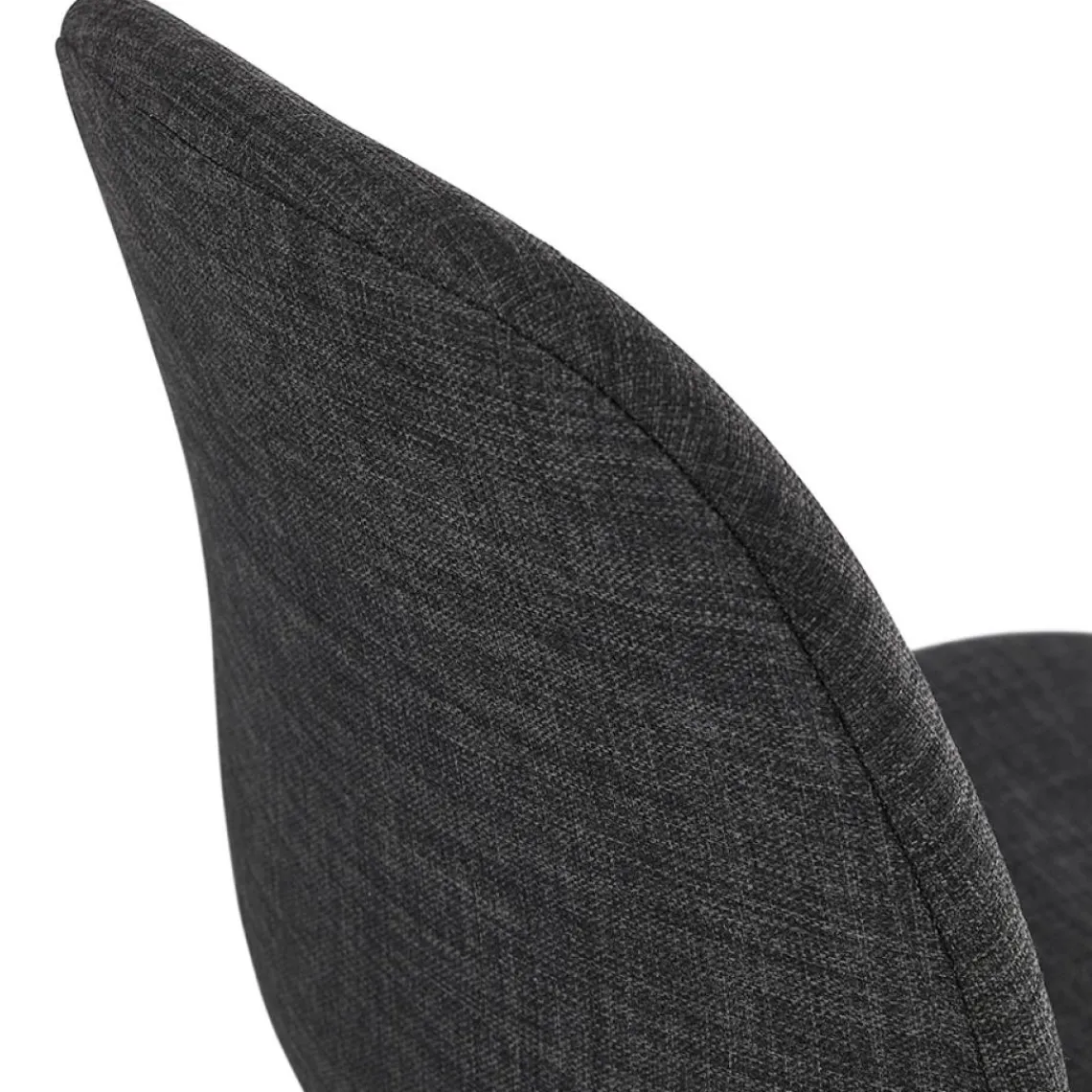 ALTEREGO Chaise design 'PAVONIS' en tissu gris foncé Online