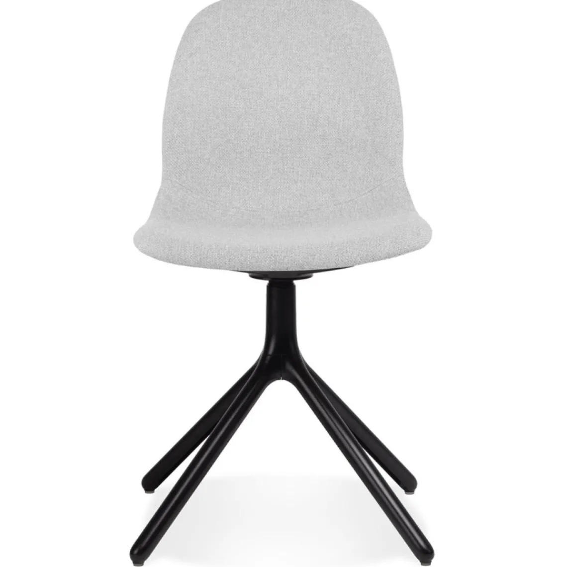 ALTEREGO Chaise design 'PAVONIS' en tissu gris clair Clearance