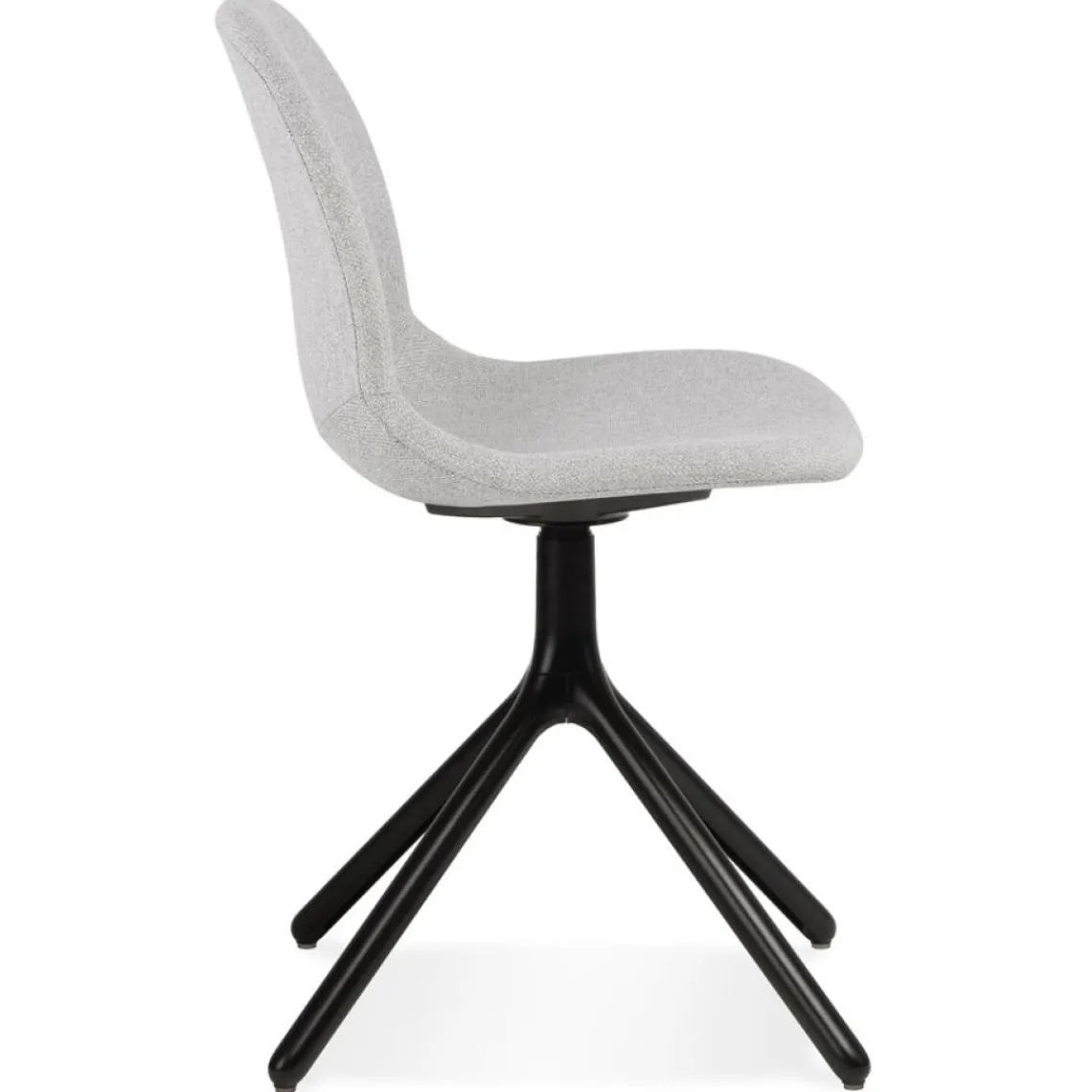 ALTEREGO Chaise design 'PAVONIS' en tissu gris clair Clearance