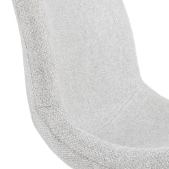 ALTEREGO Chaise design 'PAVONIS' en tissu gris clair Clearance