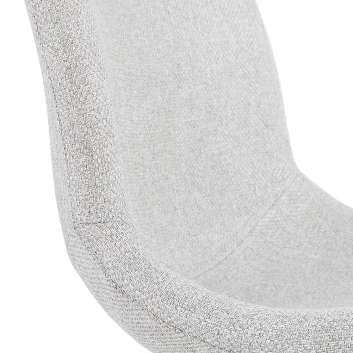 ALTEREGO Chaise design 'PAVONIS' en tissu gris clair Clearance