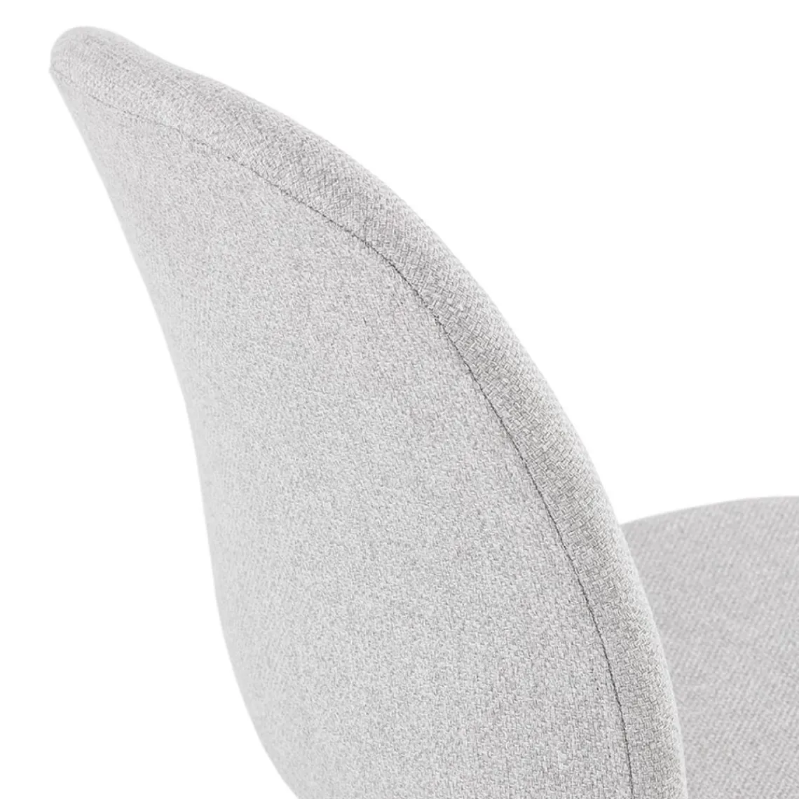 ALTEREGO Chaise design 'PAVONIS' en tissu gris clair Clearance
