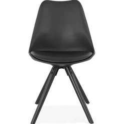 ALTEREGO Chaise design 'PIPA' noire New