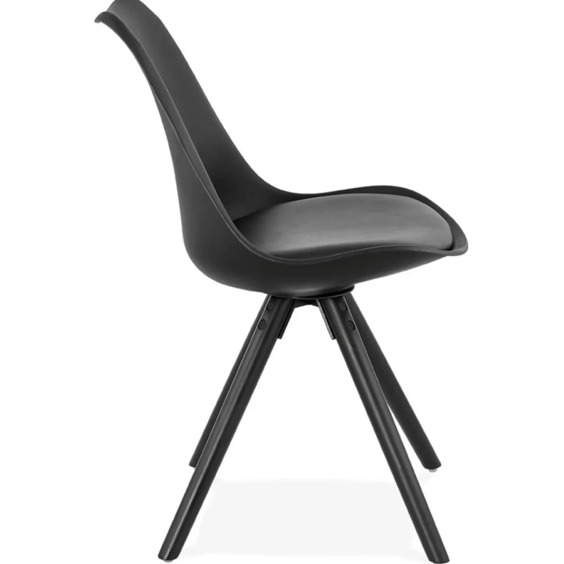 ALTEREGO Chaise design 'PIPA' noire New