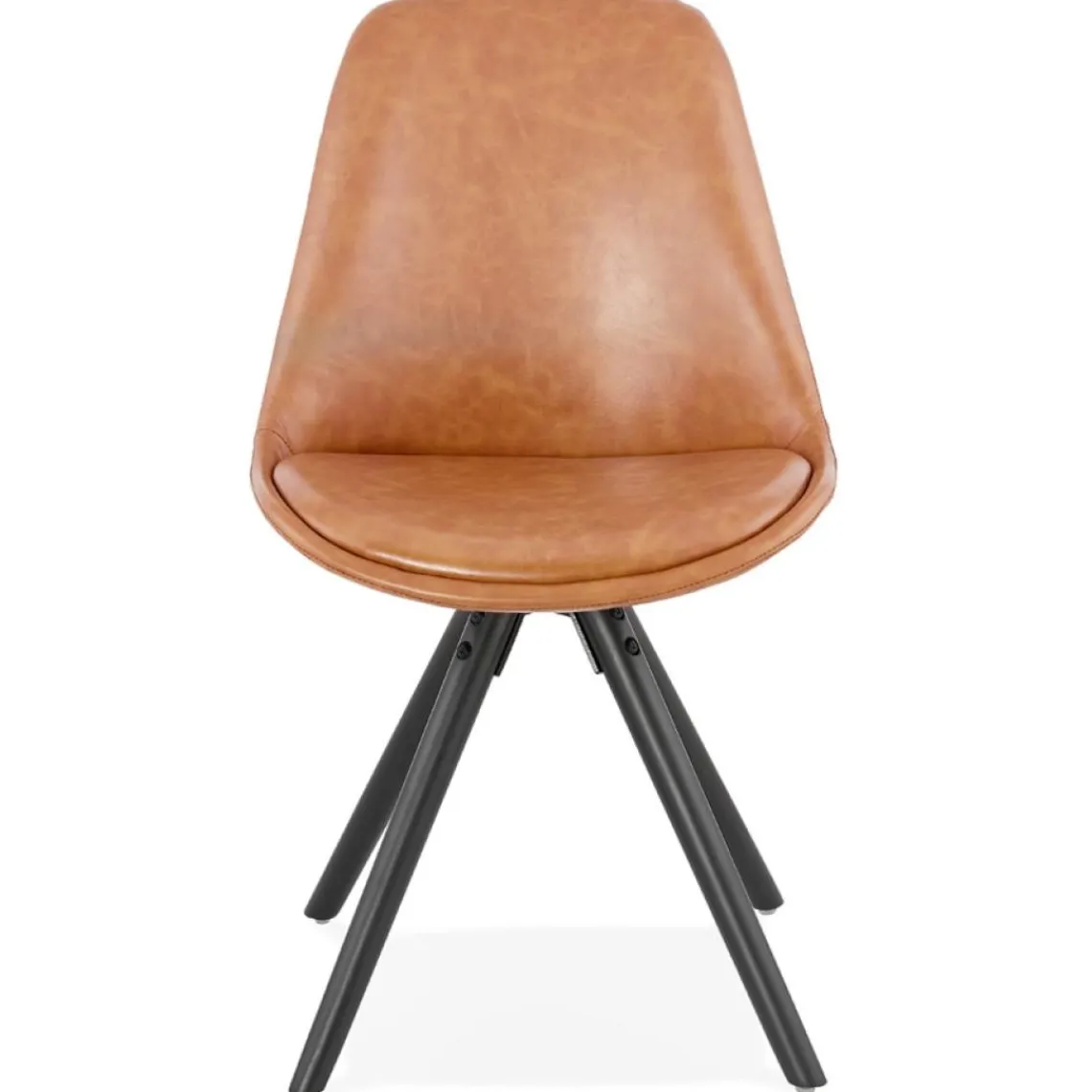 ALTEREGO Chaise design 'STREET' brune style industriel Online