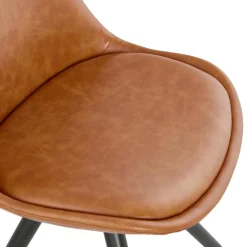 ALTEREGO Chaise design 'STREET' brune style industriel Online