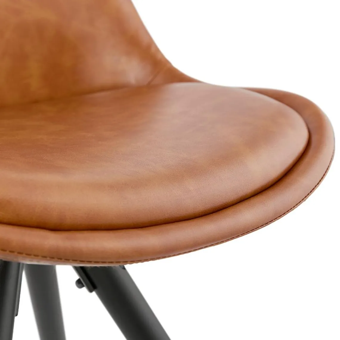 ALTEREGO Chaise design 'STREET' brune style industriel Online