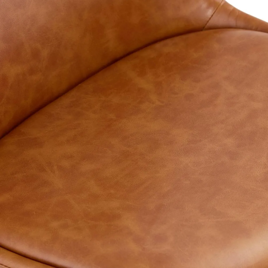 ALTEREGO Chaise design 'STREET' en matière synthétique brune Sale