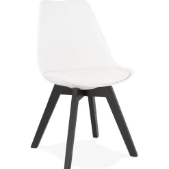 ALTEREGO Chaise design 'TAPAS' blanche Hot