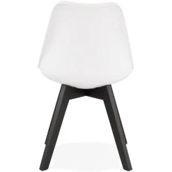 ALTEREGO Chaise design 'TAPAS' blanche Hot