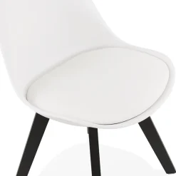 ALTEREGO Chaise design 'TAPAS' blanche Hot