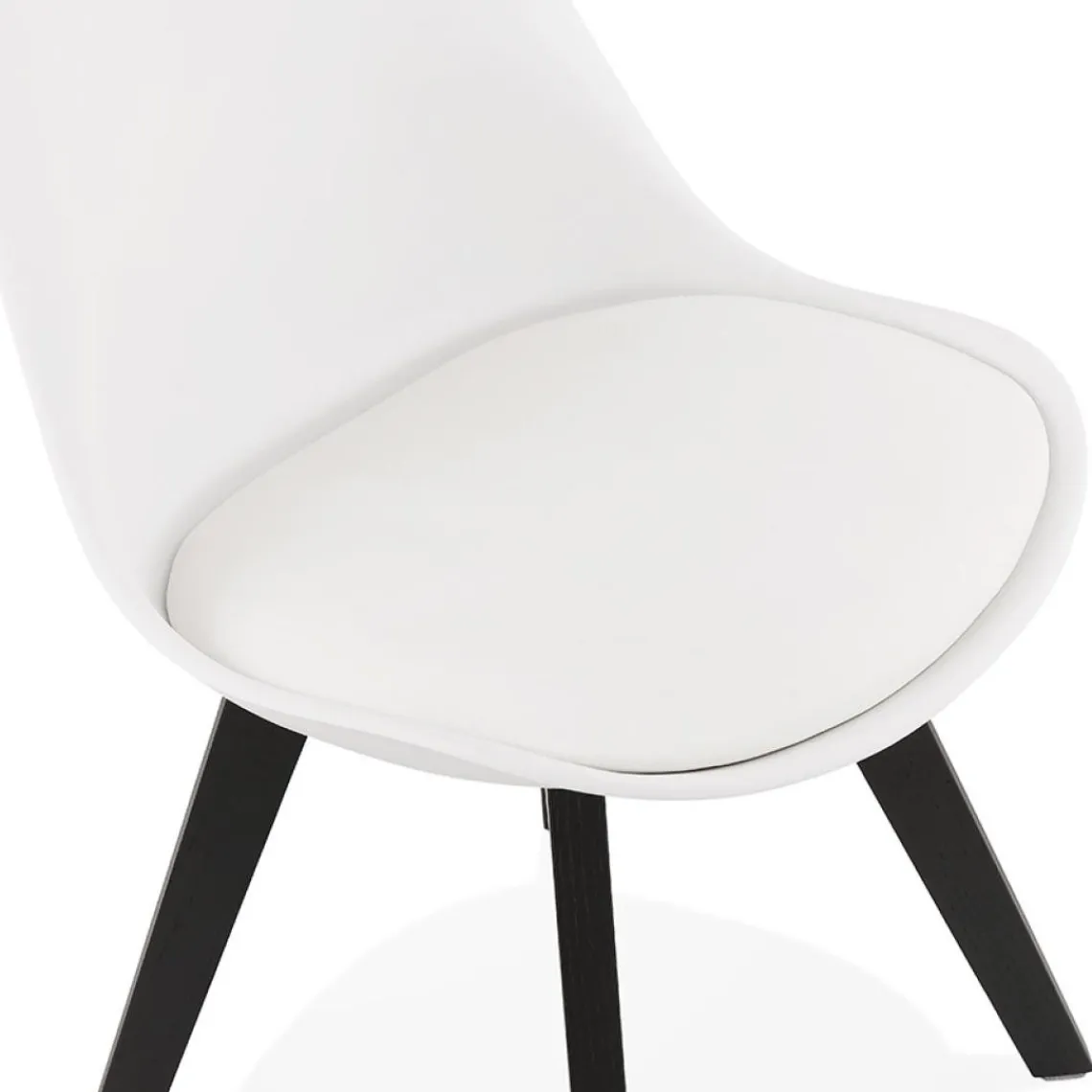 ALTEREGO Chaise design 'TAPAS' blanche Hot