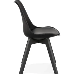 ALTEREGO Chaise design 'TAPAS' noire Sale