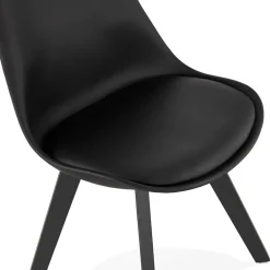 ALTEREGO Chaise design 'TAPAS' noire Sale