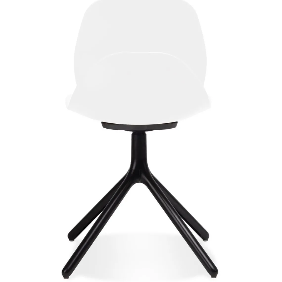 ALTEREGO Chaise design 'TUCANA' blanche avec pieds en métal noir Online