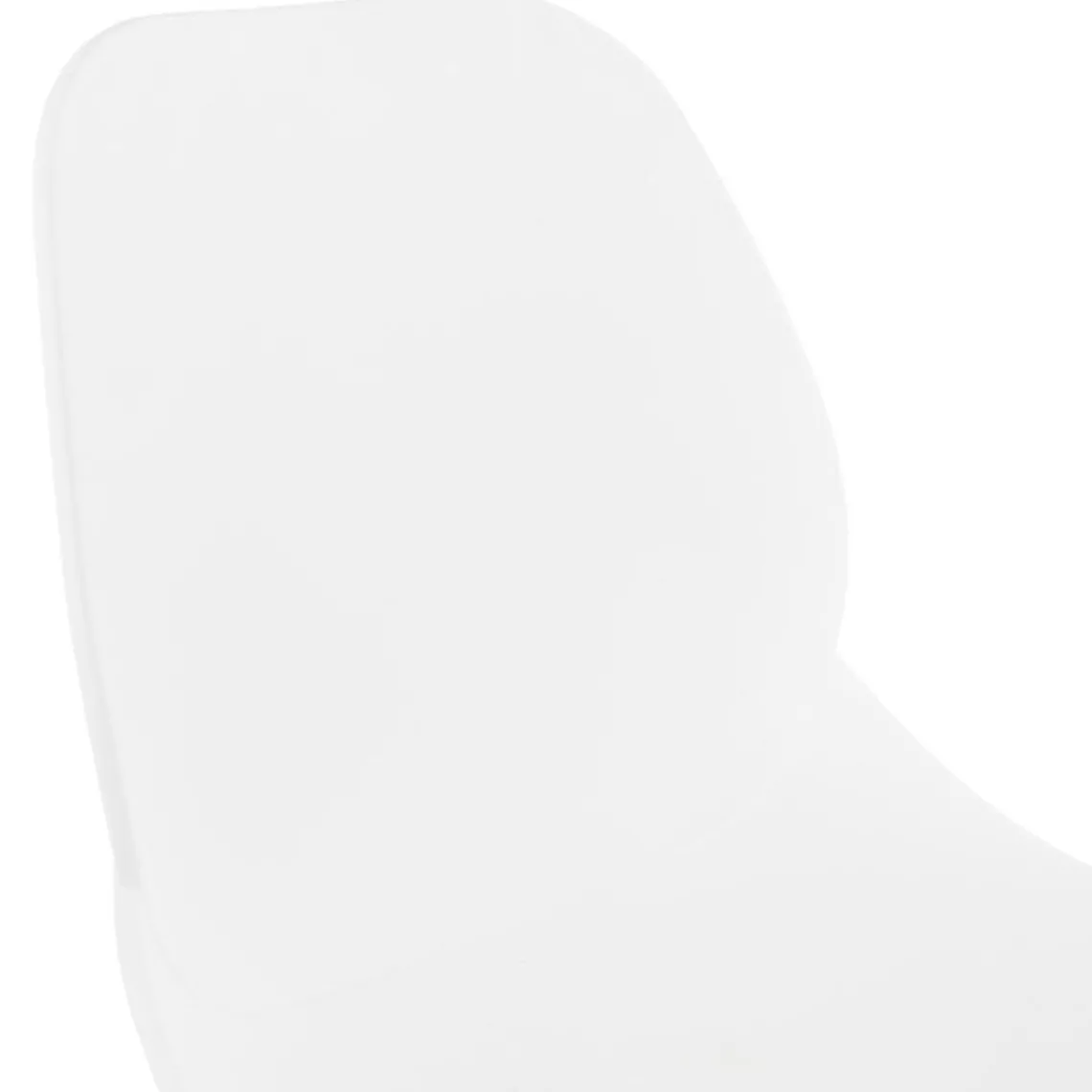 ALTEREGO Chaise design 'TUCANA' blanche avec pieds en métal noir Online